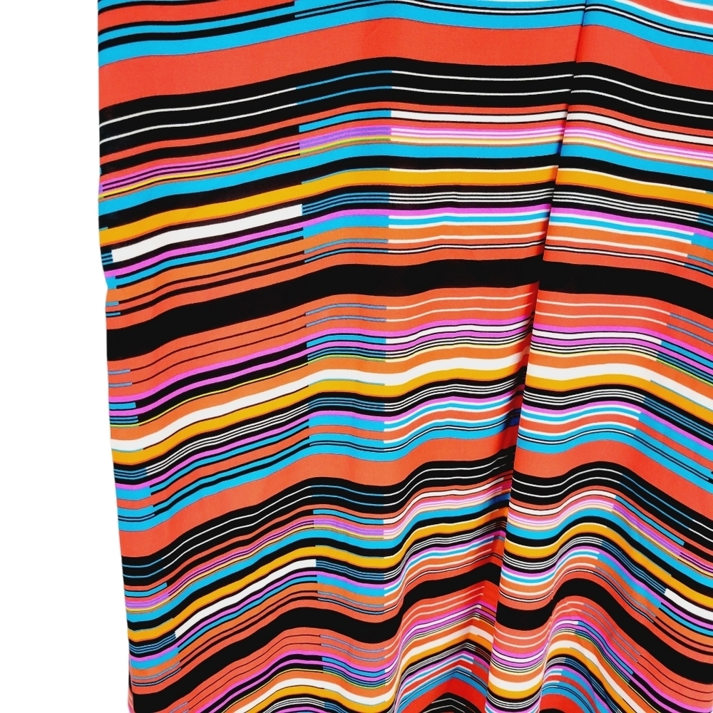 ❤️ Vince Camuto striped multicolored dress size L - Picture 5 of 14